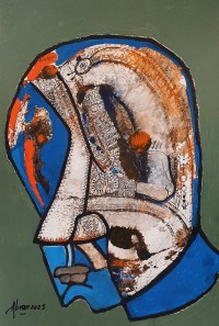Abrar Ahmed, 12 x 17 Inch, Oil on Cardboard, Figurative Painting, AC-AA-436